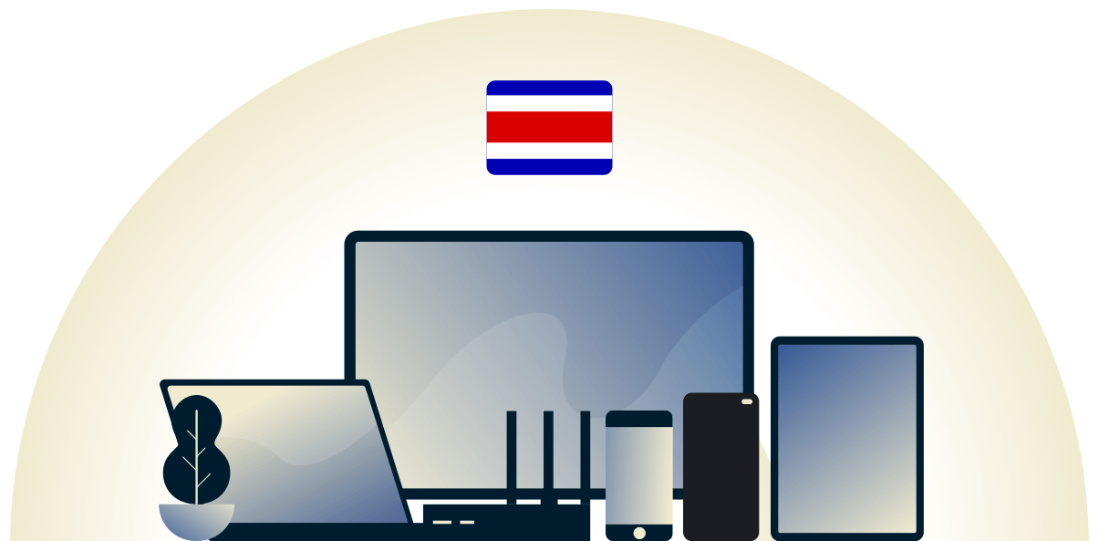 Costa-Rica-VPN sch&uuml;tzt eine Vielzahl von Ger&auml;ten.